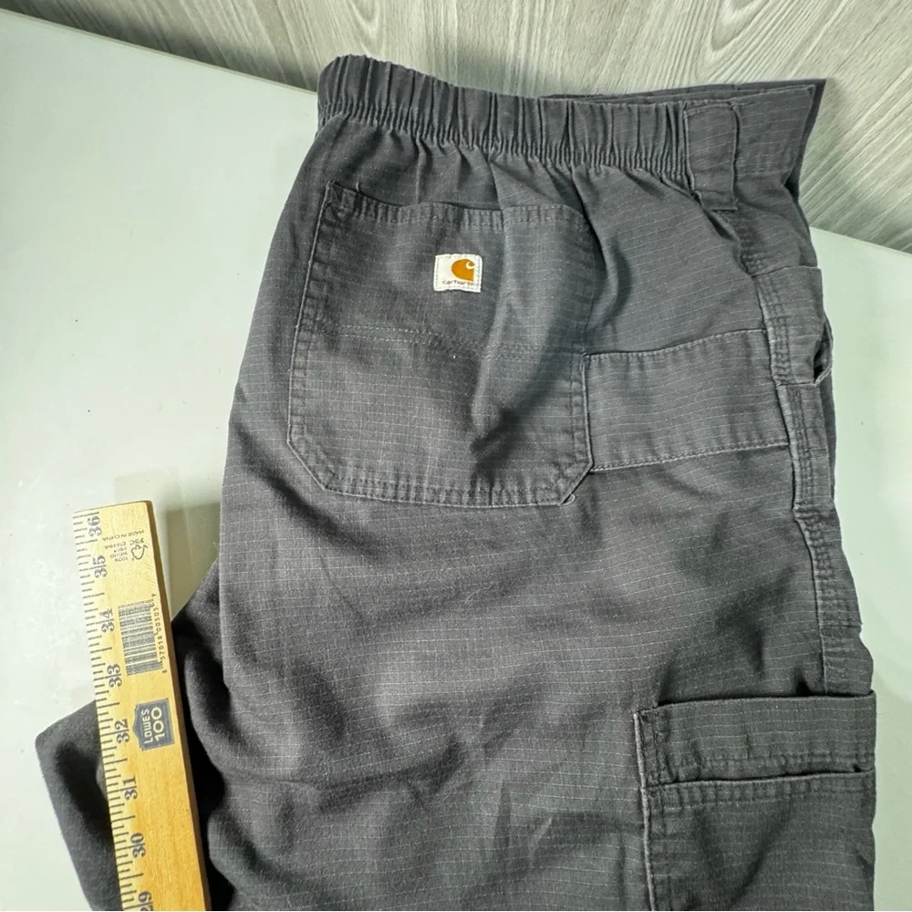 Carhartt Ripstop Cargo Scrubs Multiple Pocket Workwear Gray‎ Sz 2XL Tall Unisex